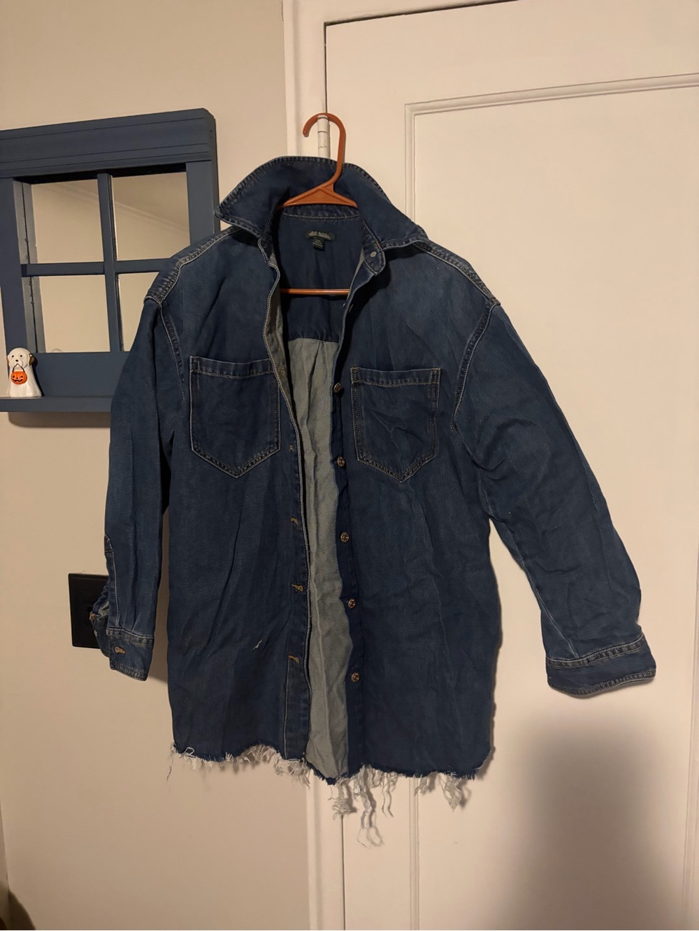 Women’s Dark Blue Denim Utility Jacket - Brand: wild fable